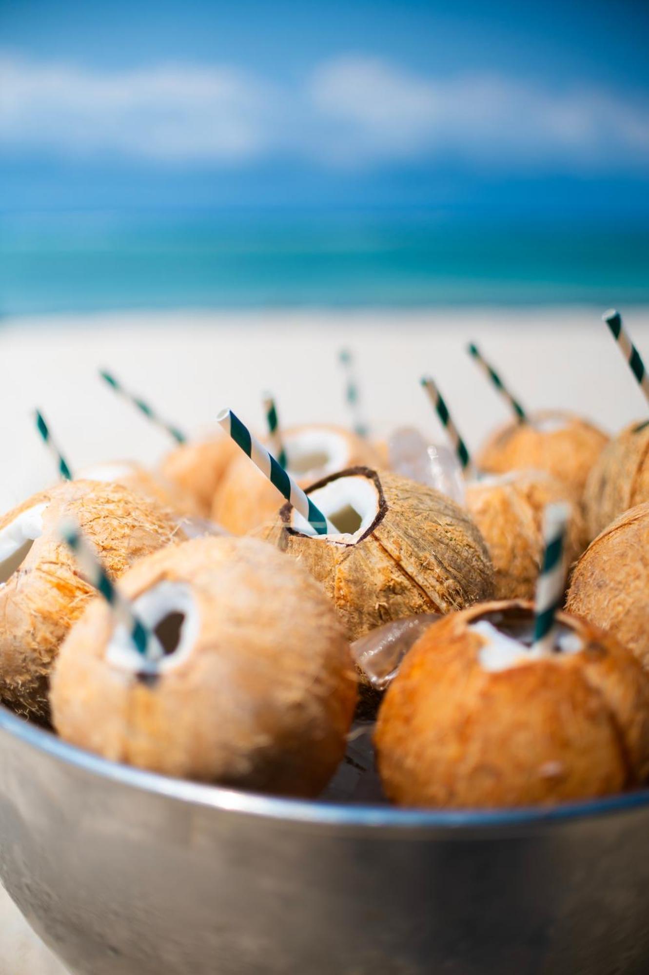 Diamonds Leisure Beach & Golf Resort Diani Beach Exterior photo Coconut water