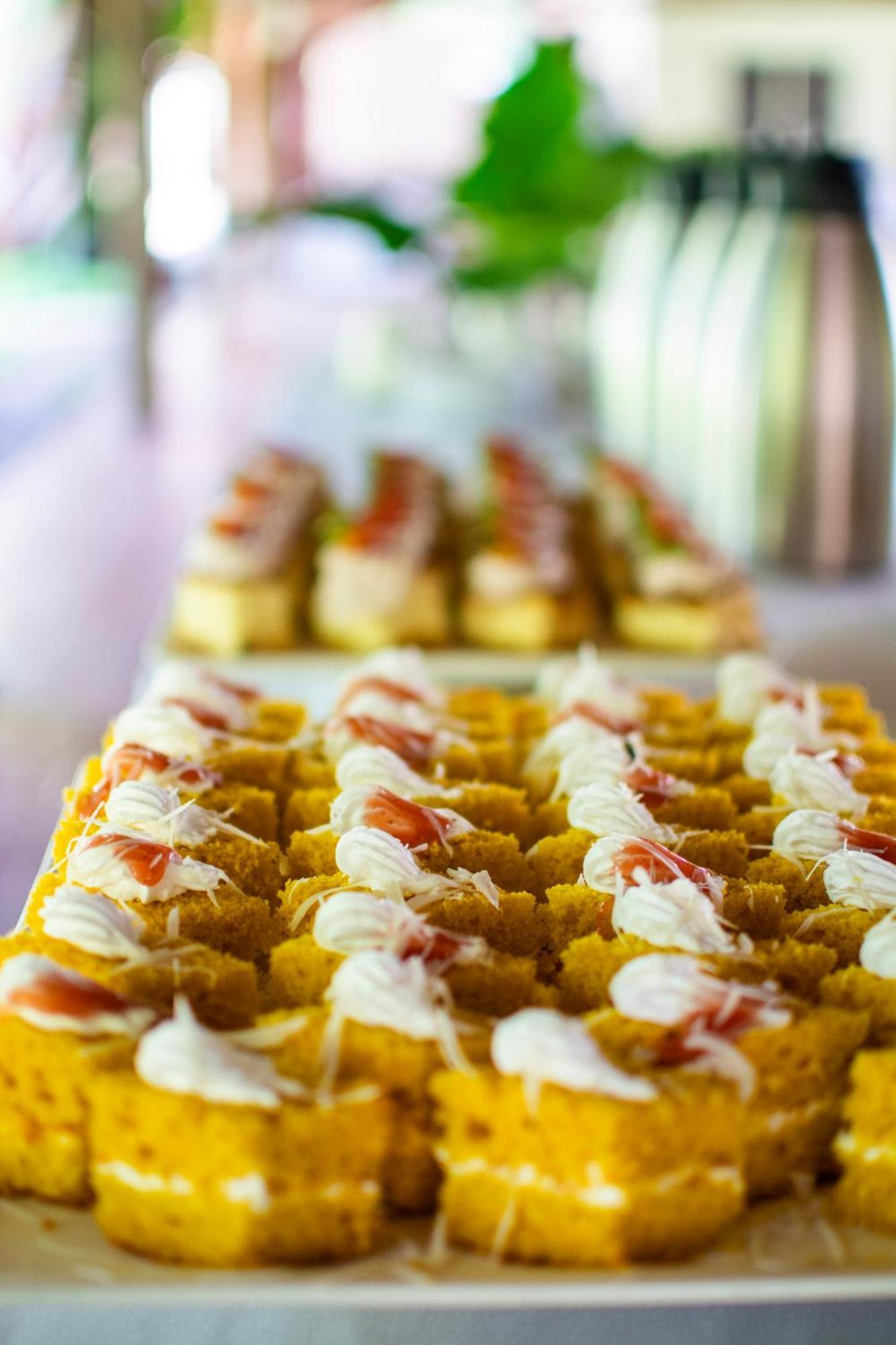 Diamonds Leisure Beach & Golf Resort Diani Beach Exterior photo A display of canapés